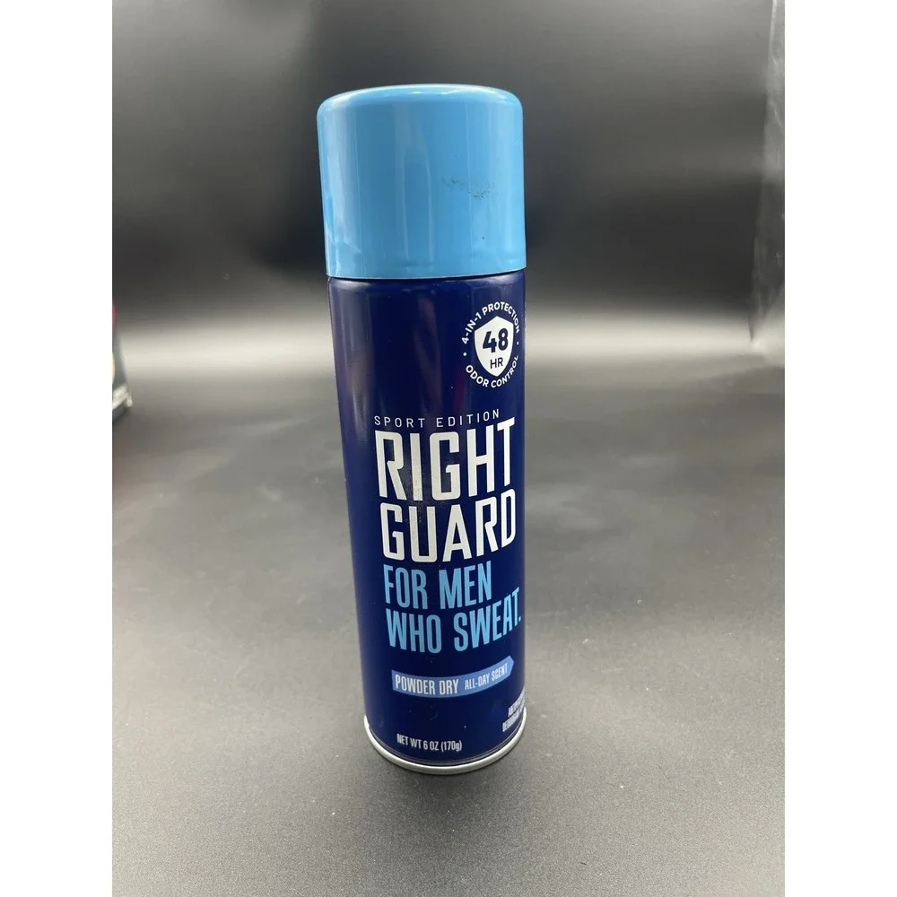 Right Guard‎ Sport Edition Spray Antiperspirant Powder Dry 6oz 48Hr